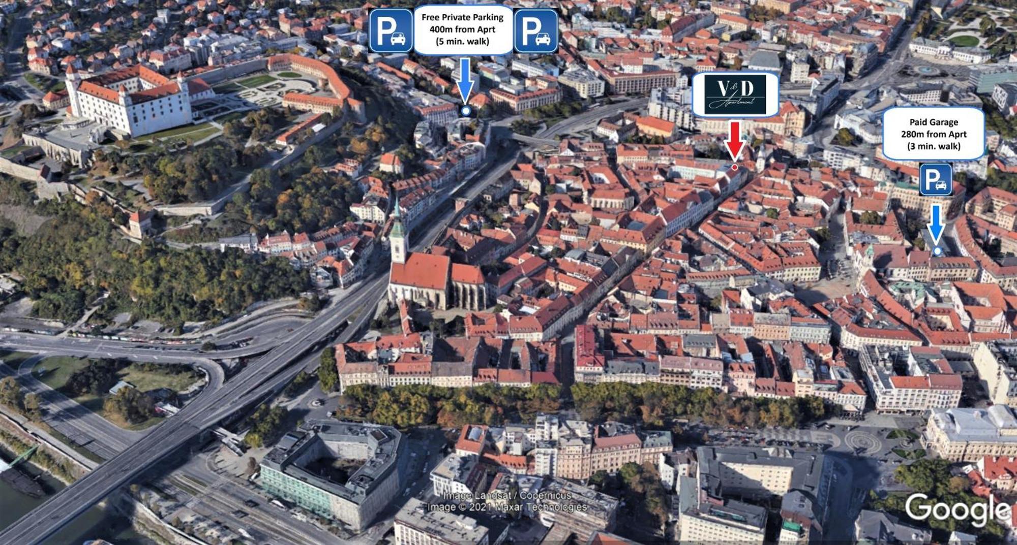 New Design & High Standard Apt From 16Th Century In Old Town-Free Parking Братислава Екстер'єр фото
